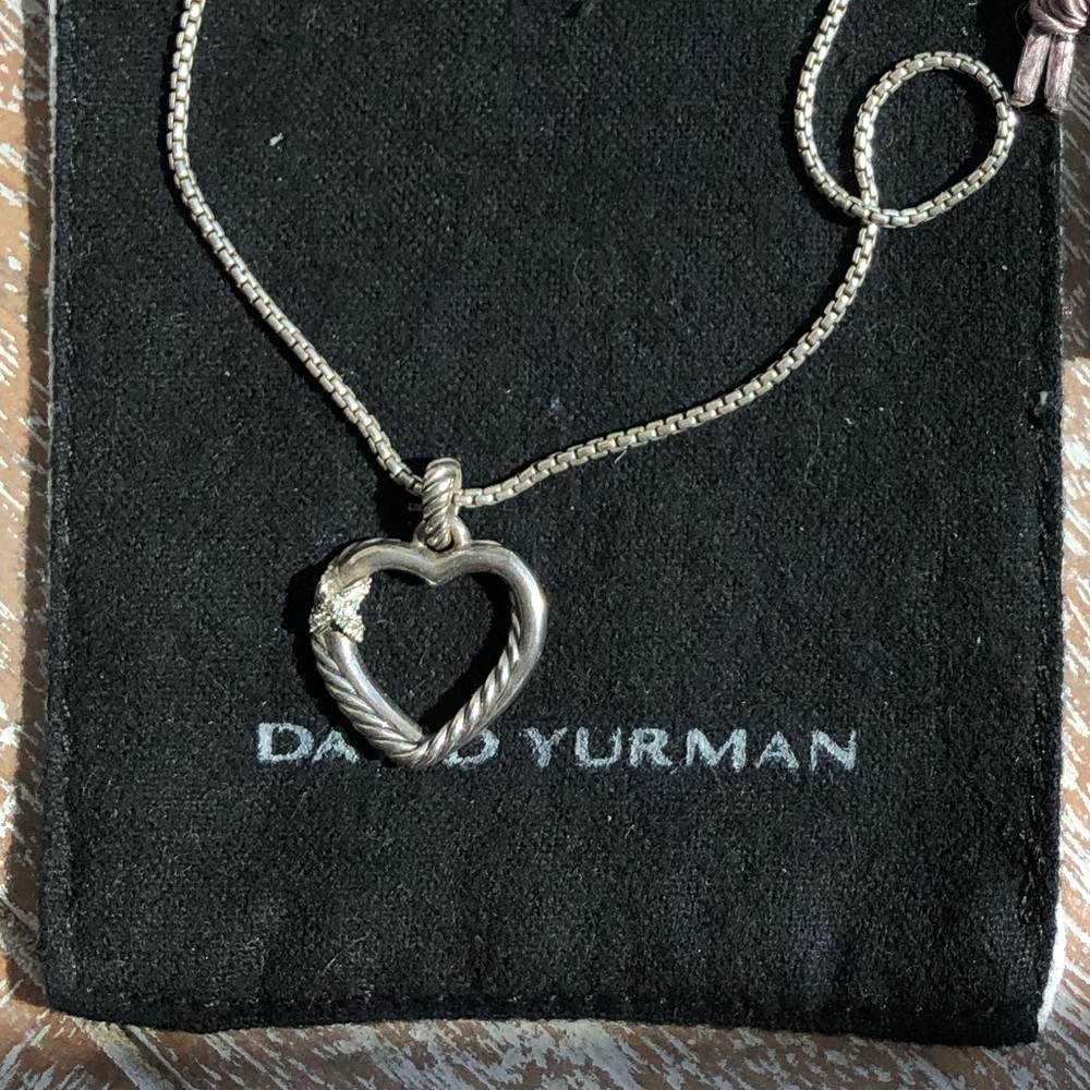 David Yurman Heart Diamond Necklace(Authentic!) - Picture 3 of 3